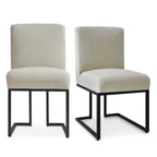 Silla de Comedor con Patas de Metal Negro