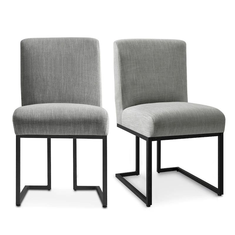 Silla de Comedor con Patas de Metal Negro