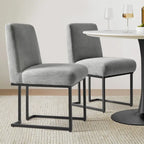 Silla de Comedor con Patas de Metal Negro