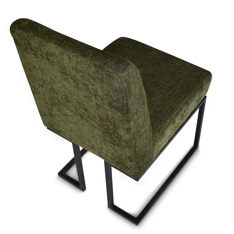Silla de Comedor con Patas de Metal Negro