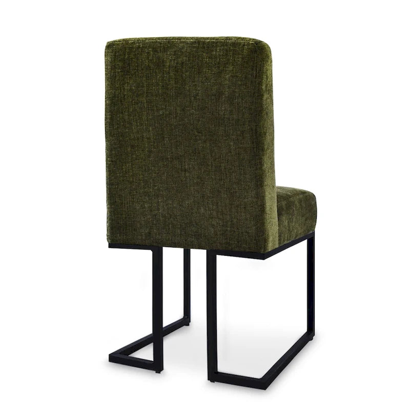 Silla de Comedor con Patas de Metal Negro