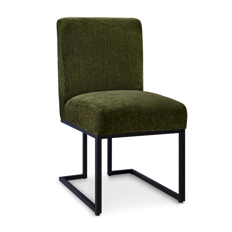 Silla de Comedor con Patas de Metal Negro
