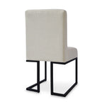 Silla de Comedor con Patas de Metal Negro