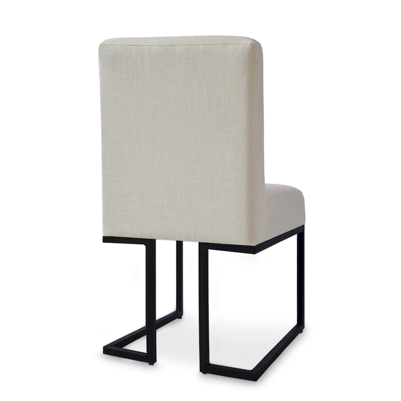 Silla de Comedor con Patas de Metal Negro