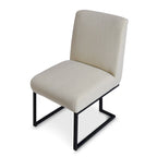 Silla de Comedor con Patas de Metal Negro