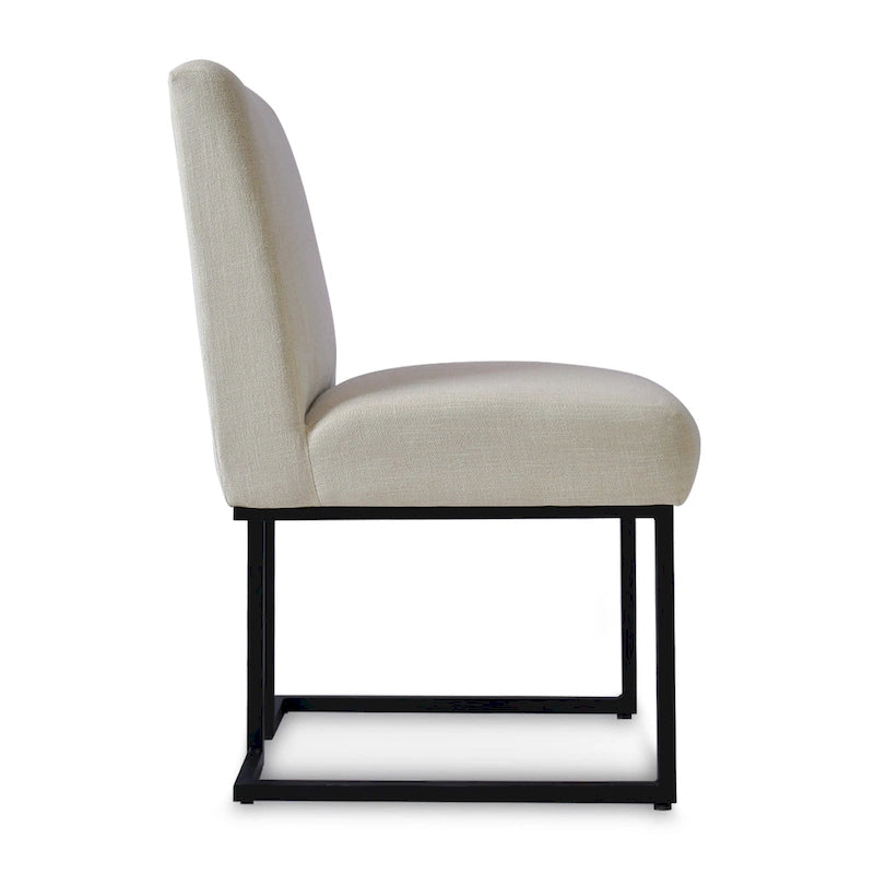 Silla de Comedor con Patas de Metal Negro