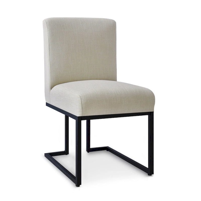 Silla de Comedor con Patas de Metal Negro