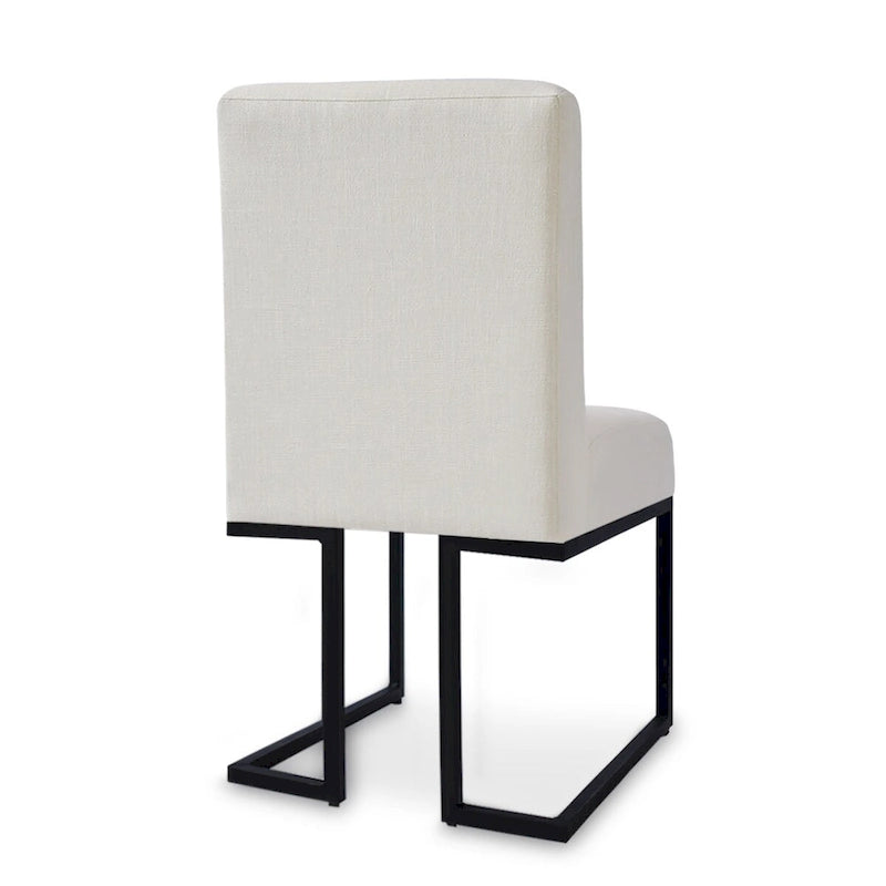 Silla de Comedor con Patas de Metal Negro