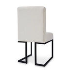Silla de Comedor con Patas de Metal Negro