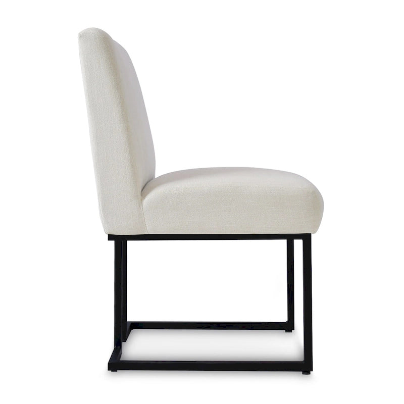 Silla de Comedor con Patas de Metal Negro