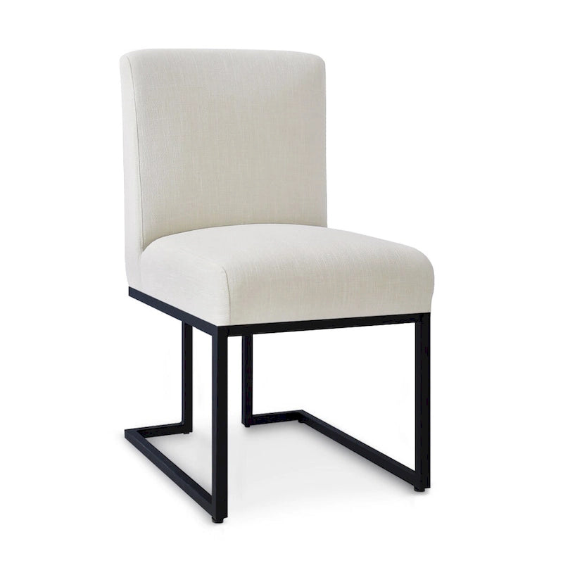 Silla de Comedor con Patas de Metal Negro
