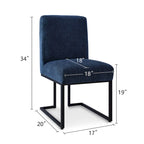 Silla de Comedor con Patas de Metal Negro
