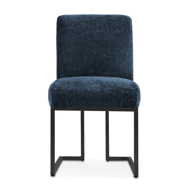 Silla de Comedor con Patas de Metal Negro