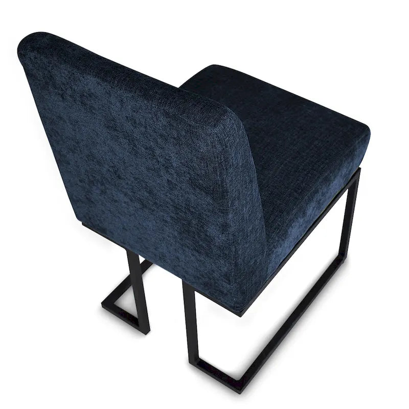 Silla de Comedor con Patas de Metal Negro