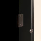Mueble tipo bufé con vitrina, despensa de cocina, armario de almacenamiento, aparador blanco