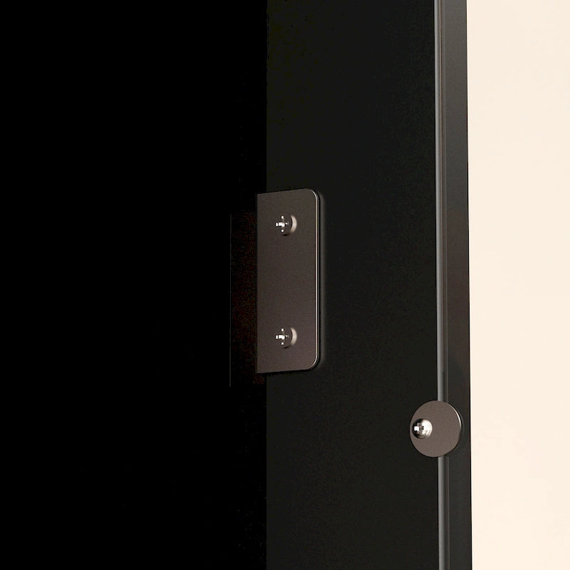 Mueble tipo bufé con vitrina, despensa de cocina, armario de almacenamiento, aparador blanco
