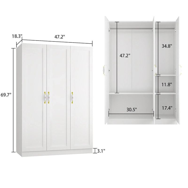 Gran armario/ropero, 47.2 An x 69.7 Al x 18.3 P