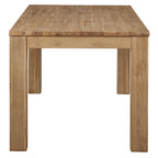Mesa de comedor rectangular de 75 pulgadas con patas cuadradas