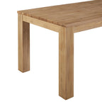 Mesa de comedor rectangular de 75 pulgadas con patas cuadradas