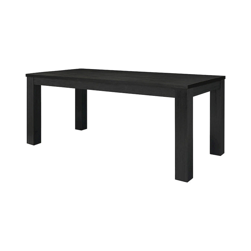 Mesa de comedor rectangular de 75 pulgadas con patas cuadradas