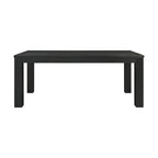 Mesa de comedor rectangular de 75 pulgadas con patas cuadradas