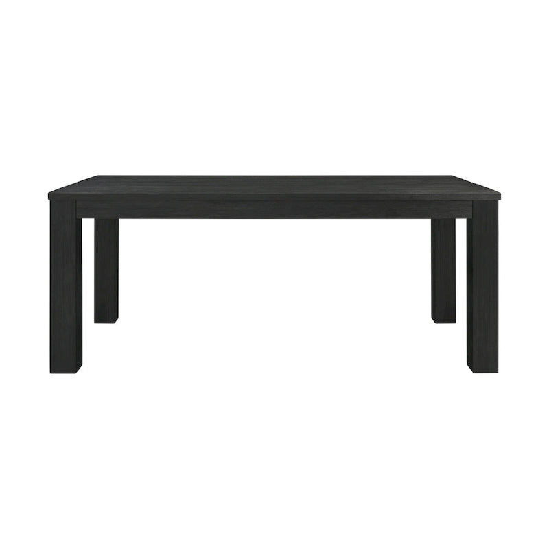 Mesa de comedor rectangular de 75 pulgadas con patas cuadradas