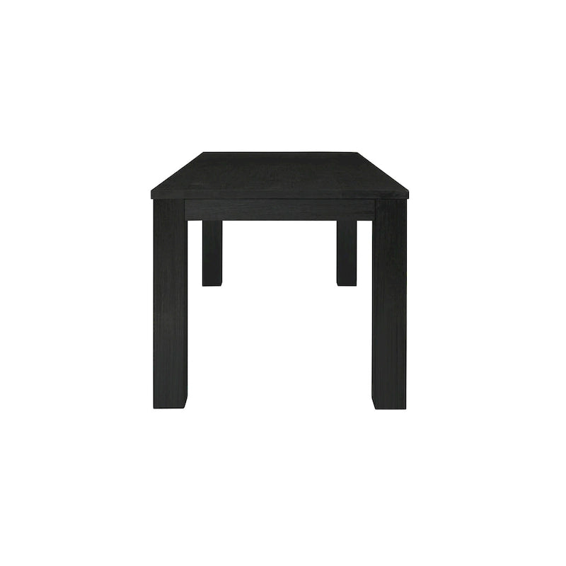 Mesa de comedor rectangular de 75 pulgadas con patas cuadradas