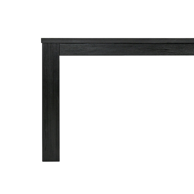 Mesa de comedor rectangular de 75 pulgadas con patas cuadradas