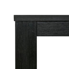 Mesa de comedor rectangular de 75 pulgadas con patas cuadradas