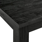 Mesa de comedor rectangular de 75 pulgadas con patas cuadradas