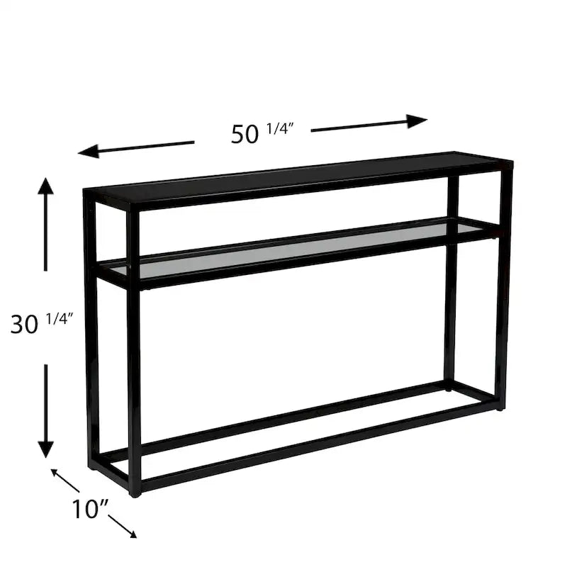 Mesa consola moderna de 50" de largo con estante