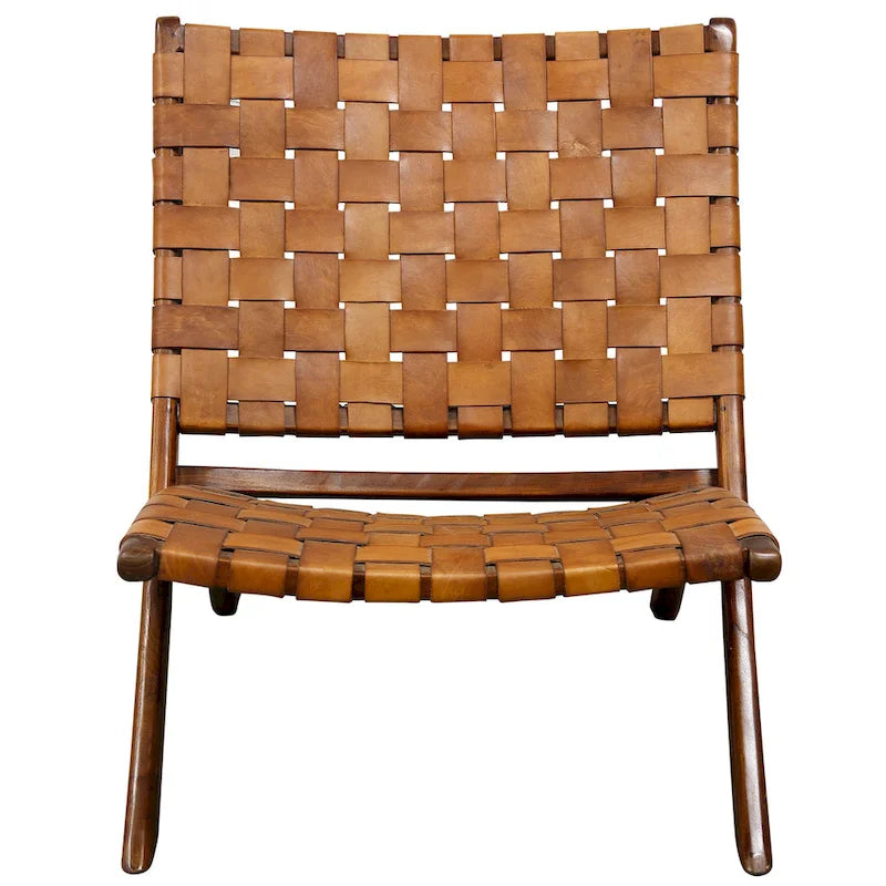 Sillón decorativo de ratán boho con cojín