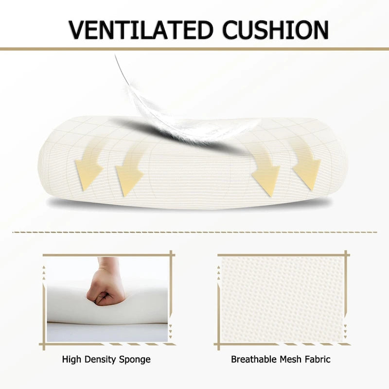 Silla de oficina ergonómica con reposapiés, giratoria y de malla para tareas de oficina