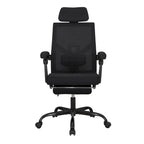 Silla de oficina ergonómica con reposapiés, giratoria y de malla para tareas de oficina