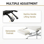 Silla de oficina ergonómica con reposapiés, giratoria y de malla para tareas de oficina