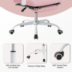 Silla de oficina ergonómica con reposapiés, giratoria y de malla para tareas de oficina