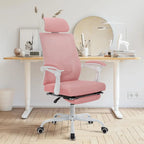 Silla de oficina ergonómica con reposapiés, giratoria y de malla para tareas de oficina