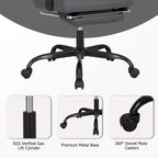 Silla de oficina ergonómica con reposapiés, giratoria y de malla para tareas de oficina