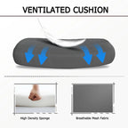 Silla de oficina ergonómica con reposapiés, giratoria y de malla para tareas de oficina