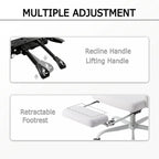 Silla de oficina ergonómica con reposapiés, giratoria y de malla para tareas de oficina