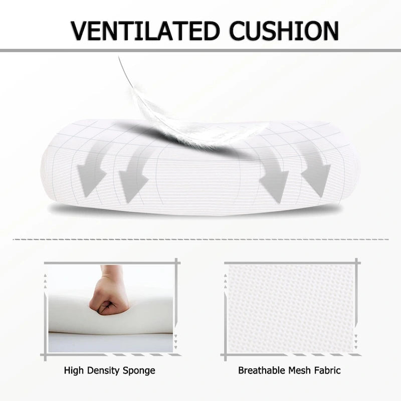 Silla de oficina ergonómica con reposapiés, giratoria y de malla para tareas de oficina