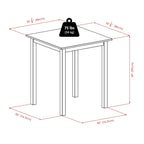 Mesa de comedor rústica con banco y 4 sillas