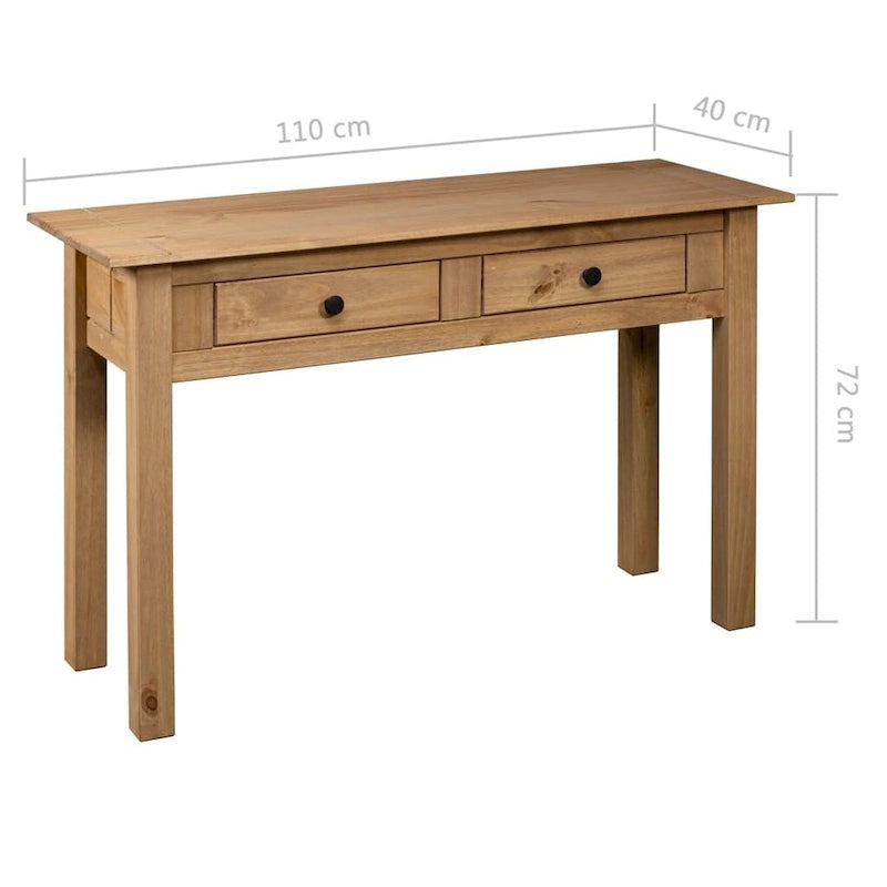 Mesa consola de madera maciza de pino