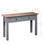 Mesa consola de madera maciza de pino