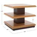 Mesa auxiliar de 2 estantes