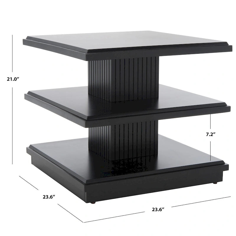Mesa auxiliar de 2 estantes