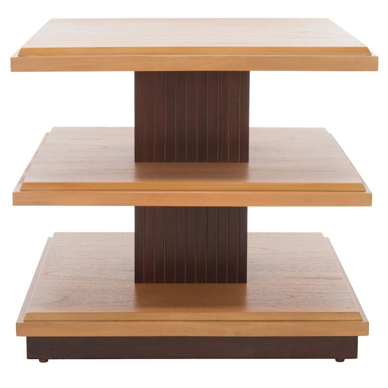 Mesa auxiliar de 2 estantes