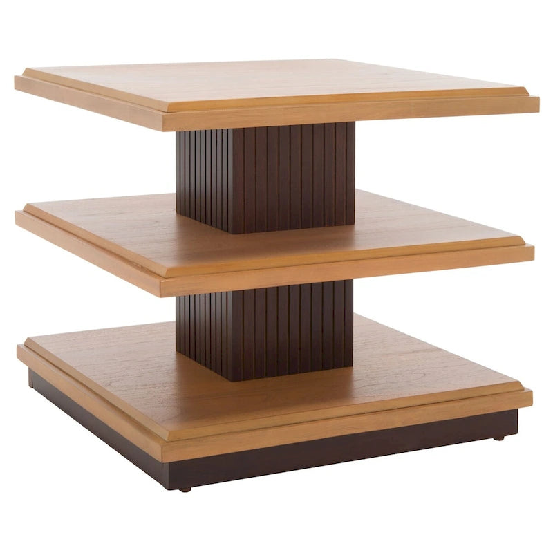 Mesa auxiliar de 2 estantes