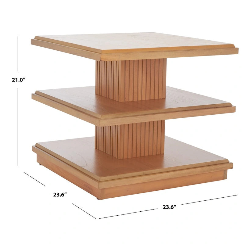 Mesa auxiliar de 2 estantes