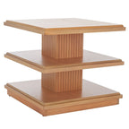 Mesa auxiliar de 2 estantes